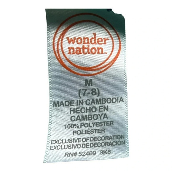 Wonder Nation Floral Print Off Shoulder Ruffle‎ Dress Girls Size Medium - Picture 6 of 7